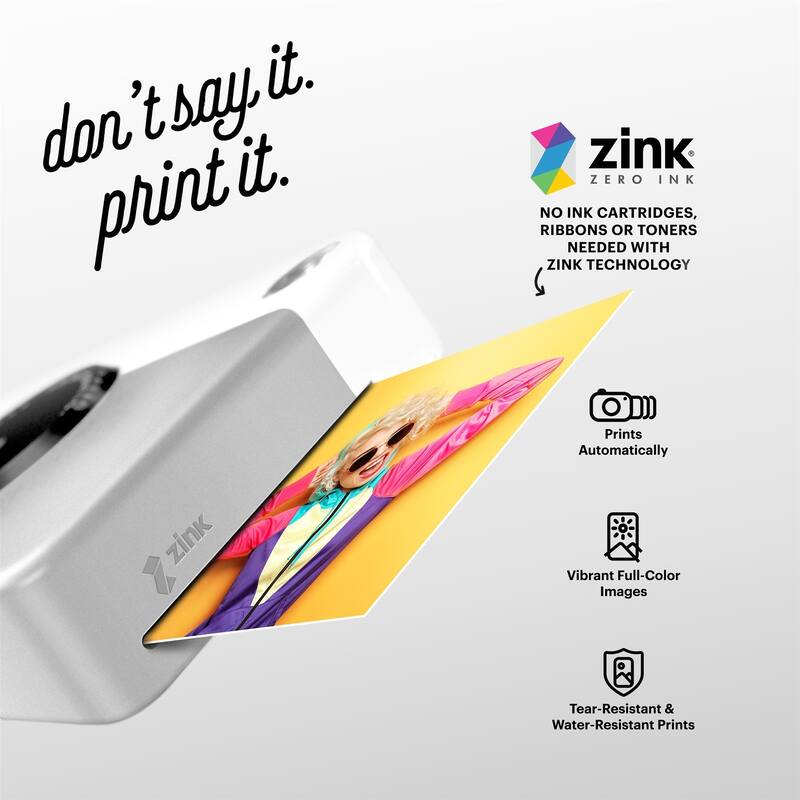Kodak Printomatic 5MP Instant Print Camera & Zink Photo Paper (75 Sheets) Bundle - N/A