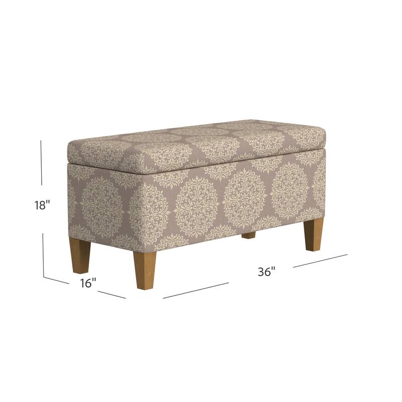 Porch & Den Minna Decorative Storage Bench