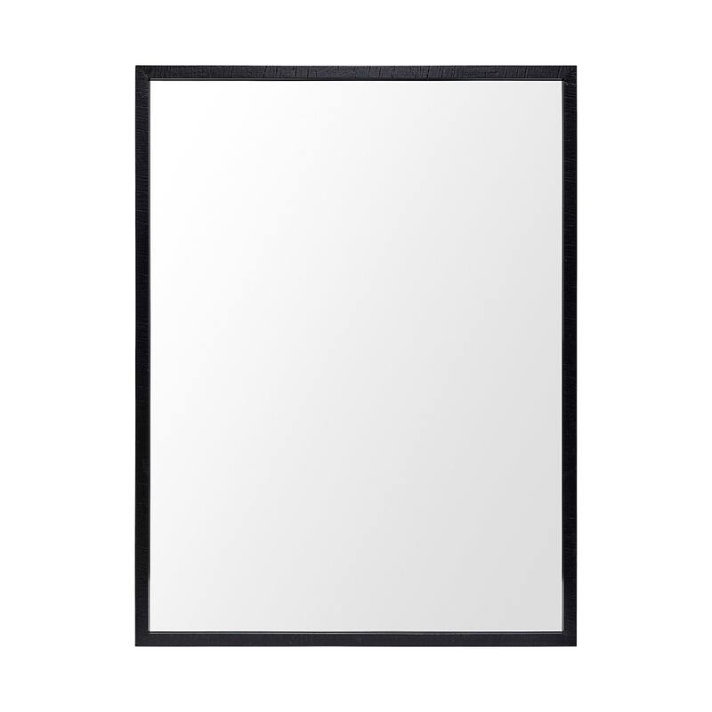 Bristol Black 30x40 Faux Wood Frame Bathroom Vanity Mirror - 31.5L x 1.8W x 41.5H
