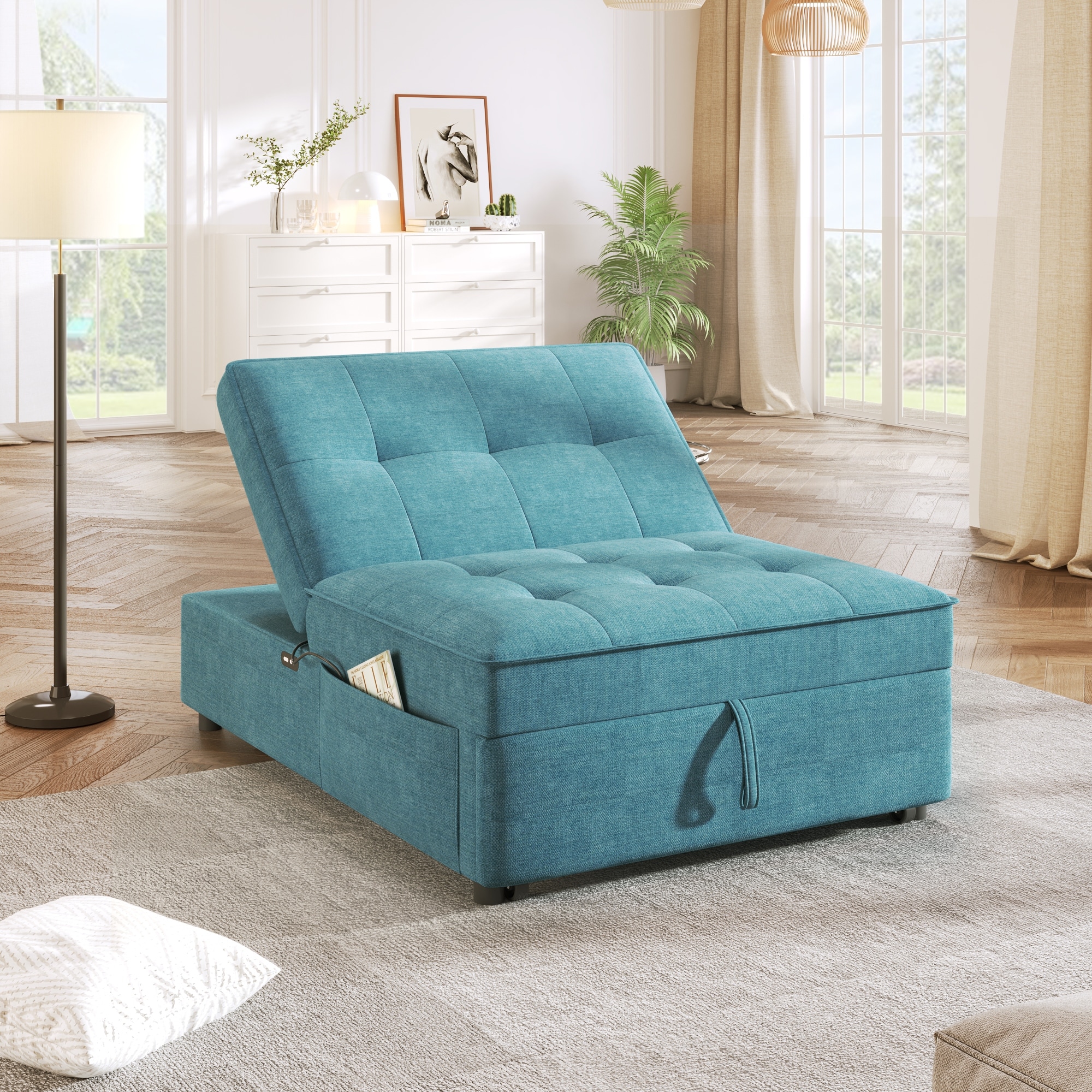 Dozer pull outlet out sleeper chair