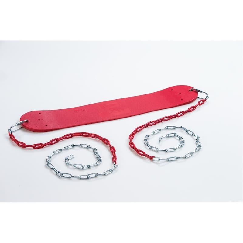 Creative Cedar Designs Standard Swing with Chains - Red - DIY Kits/Swing Seats