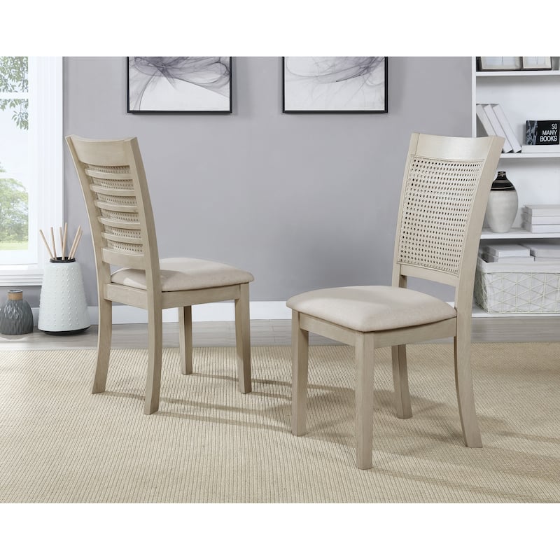 Walden Cane Back Dining Chair (2-Pack) - Antique White