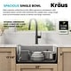 preview thumbnail 64 of 87, KRAUS Dex Stainless Steel Single Bowl Undermount Kitchen Bar Sink