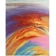 preview thumbnail 2 of 18, Nourison Prismatic Modern Abstract Sunset Watercolor Area Rug