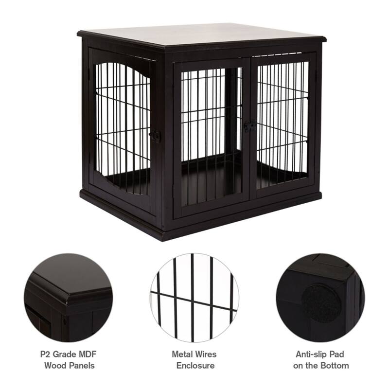 2 in 1 Design Dog House with Loackable Door for Security Suitable for Medium and Small Dogs
