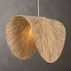 preview thumbnail 2 of 8, Uttermost Bend 1 Light Raffia Pendant - N/A