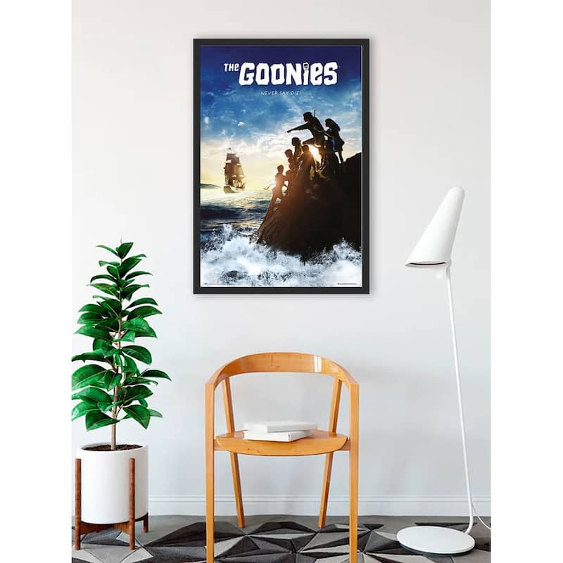 Goonies - Never Say Die Framed Art Poster - 24 x 36 Inch