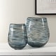 preview thumbnail 2 of 2, Uttermost Aurora Swirl Glass Vases, Set of 2