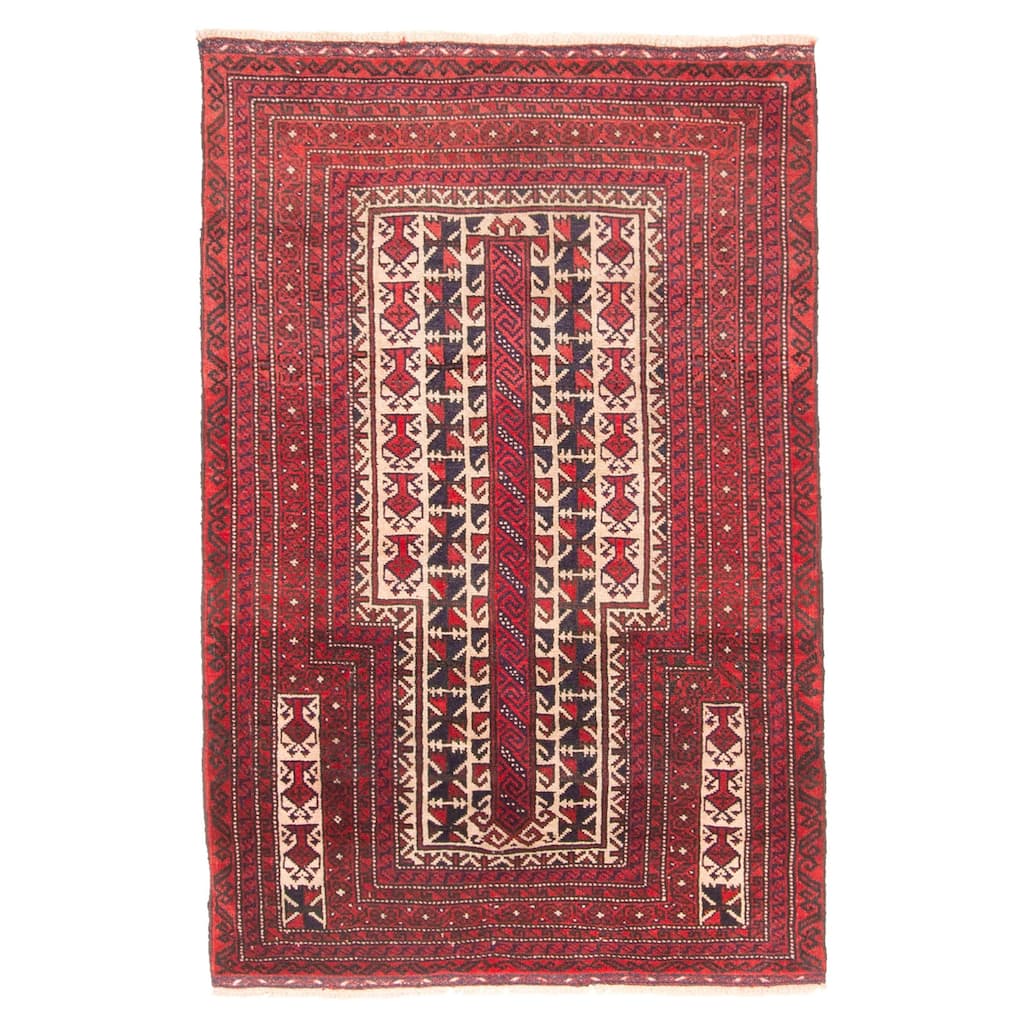 ECARPETGALLERY Hand-knotted Teimani Tan Wool Rug - 2'10 x 4'7