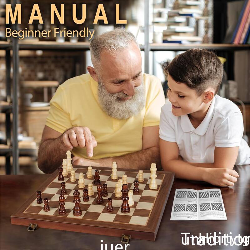 Folding Portable Travel Unique Chess set - 2*15*15inch