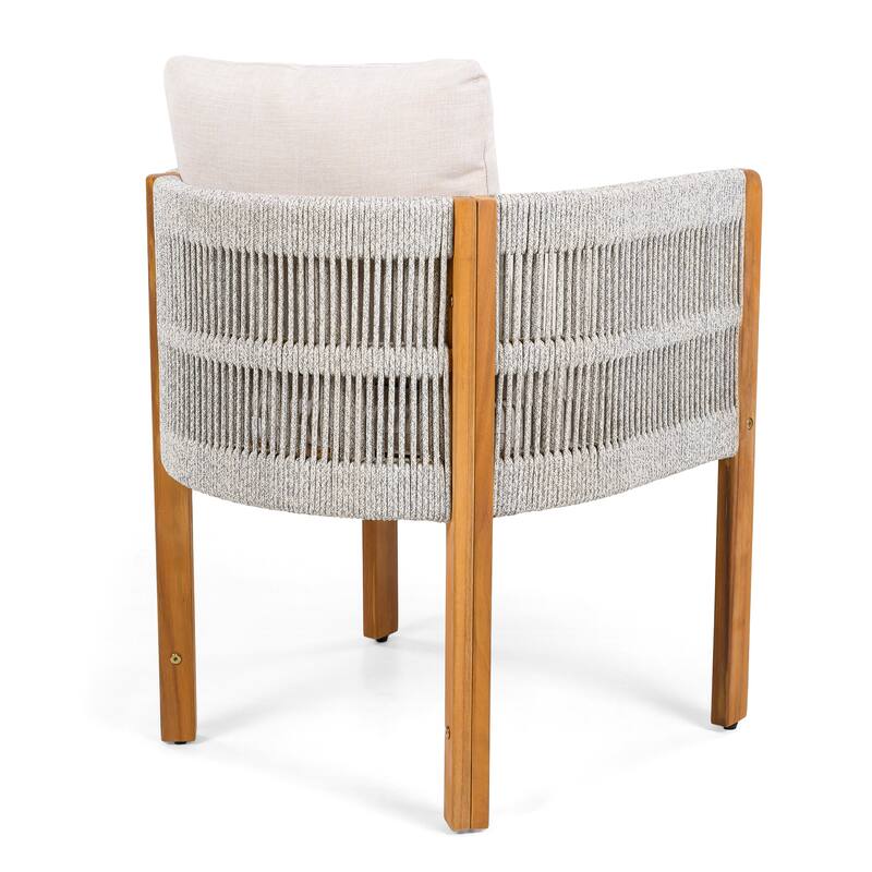 Christopher Knight Home - Isolde Acacia Wood Outdoor Dining Chair（Set of 2）