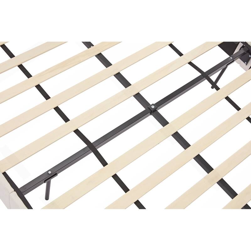 Elegant Upholstered Bed with Advanced Assembly and Sturdy Construction