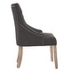 preview thumbnail 4 of 11, Kimpton Linen Tufted Dining Chair (Set of 2) by iNSPIRE Q Artisan