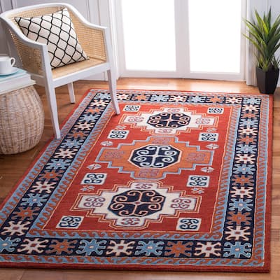 SAFAVIEH, Handmade Heritage Palm Leaf Traditional Oriental Wool Rug
