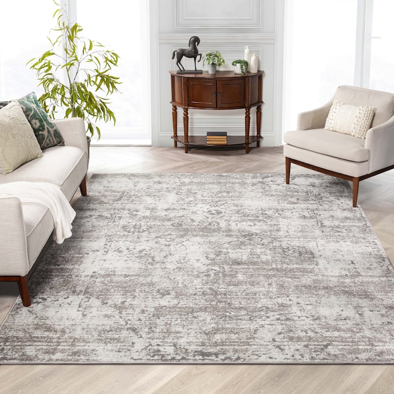 Well Woven Zazzle Thiva Vintage Oriental Floral Pattern Area Rug