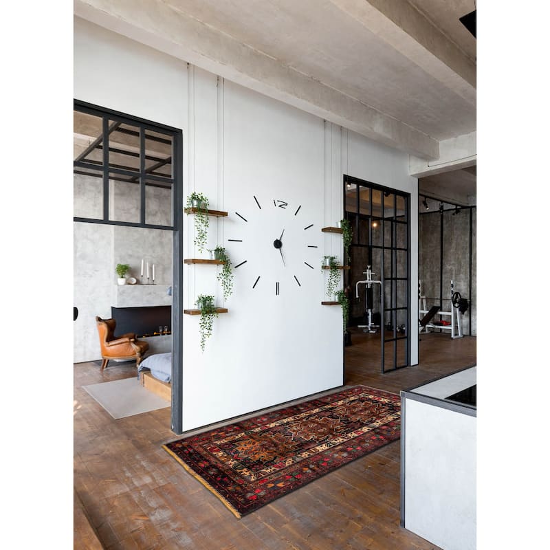 ECARPETGALLERY Hand-knotted Teimani Brown Wool Rug - 3'7 x 6'7