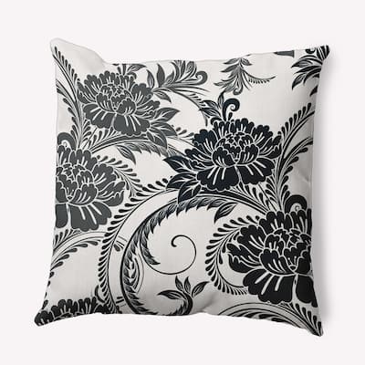 Flower Flourish Polyester Indoor Pillow