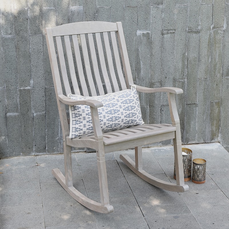 Cambridge Casual Clovis 3-piece Teak Outdoor Rocking Chair Set