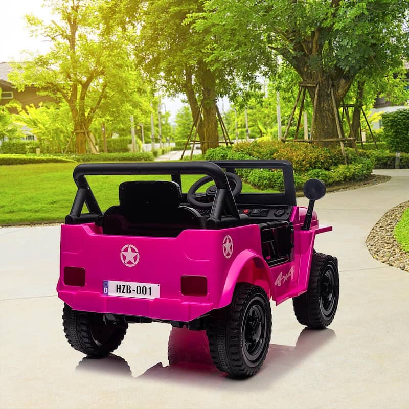 12V Electric Ride-On Truck Car with Remote Control, Kids Ride On Car with MP3
