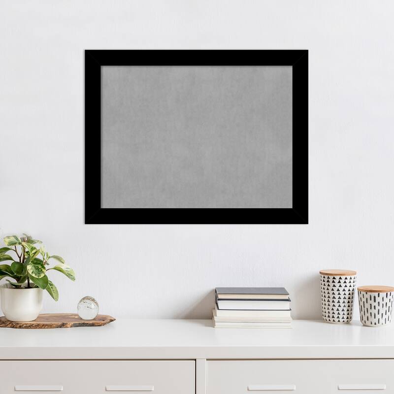 Amanti Art Basic Black Narrow Framed Magnetic Board