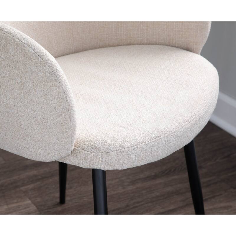 Carson Carrington Iglabo Dining/Accent Chair with Half-Lap Metal Legs (Set of 2)