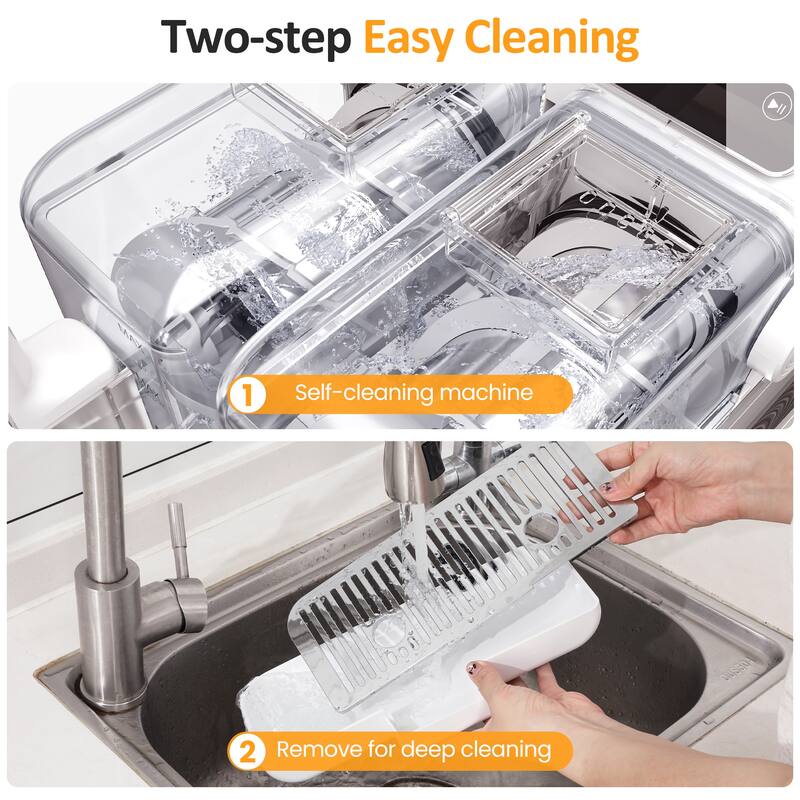 Dual-Tank Slushie Maker with Rapid Chill Technology & 5 Drink Settings