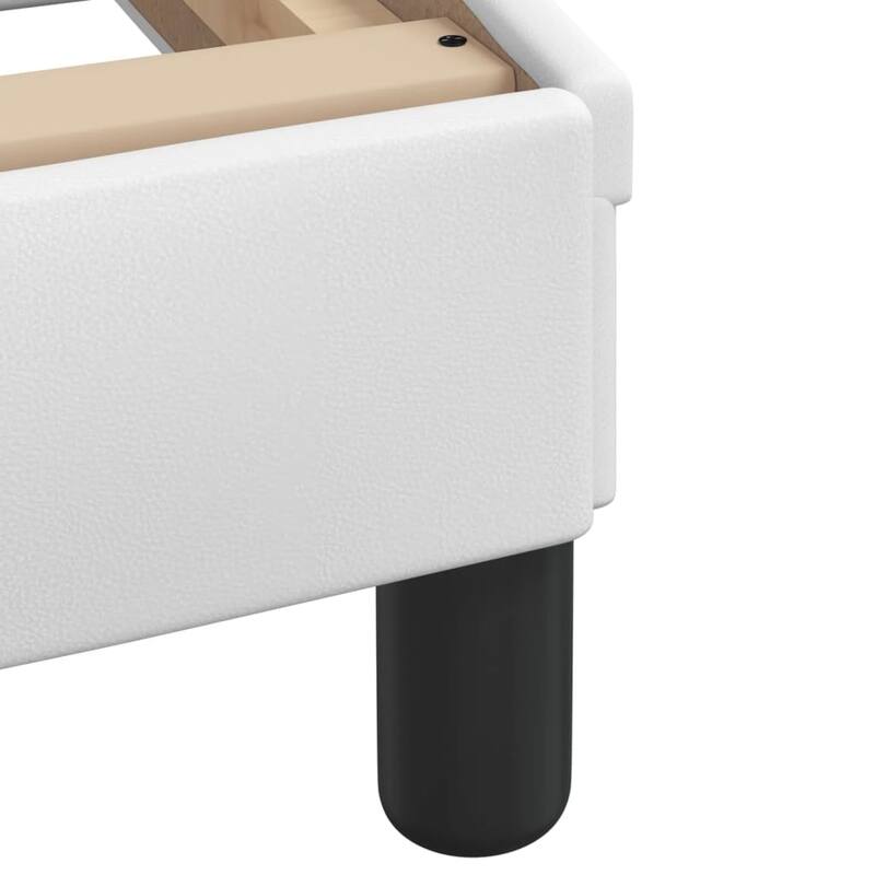 vidaXL Bed Frame with LED Lights Mattress Foundation Furniture Faux Leather