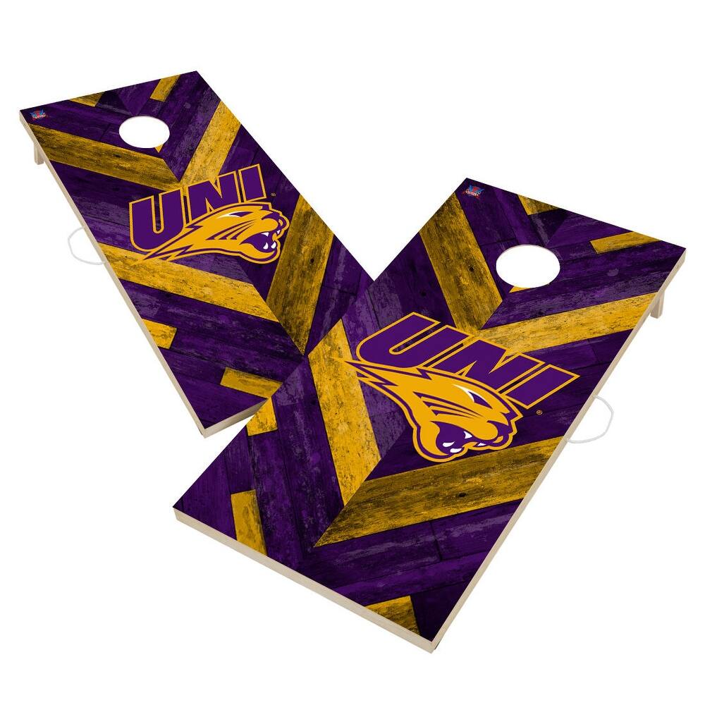 Northern Iowa Panthers Premium 2x4 Cornhole Boards - V2