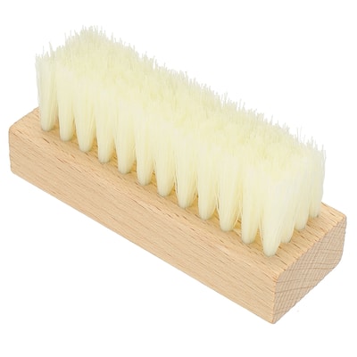 Shoe Cleaner Brush, Square Handheld Polish Daubers for Canvas,Sneakers, White - Wooden Color, White