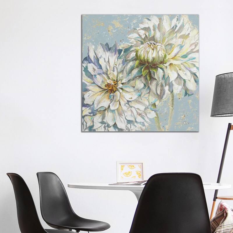iCanvas "Cool Dahlias I" by Patricia Pinto Canvas Print - 37x37x1.5