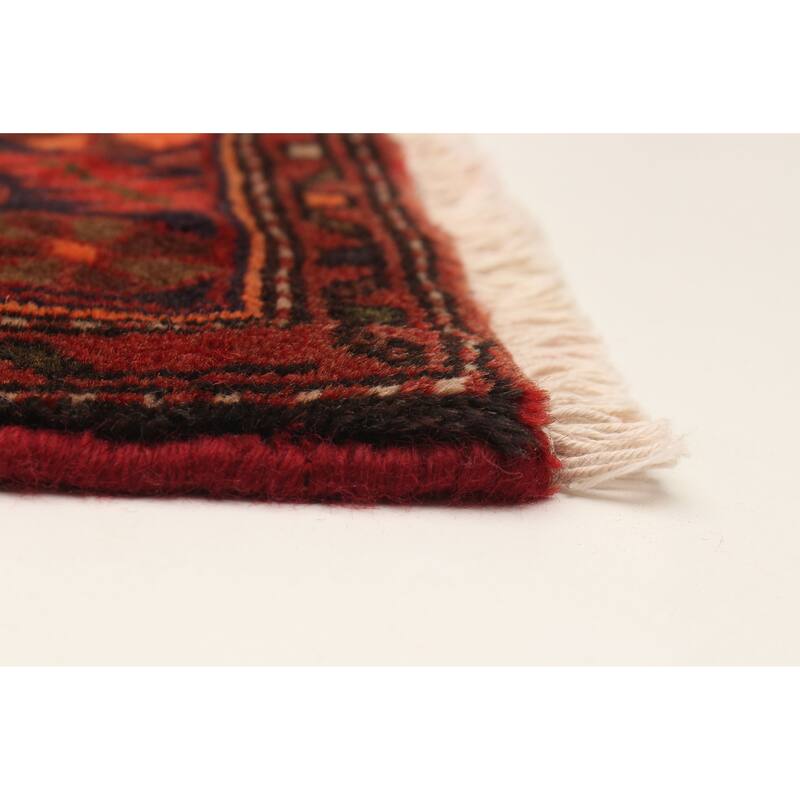 ECARPETGALLERY Hand-knotted Andelz Red Wool Rug - 3'11 x 6'7