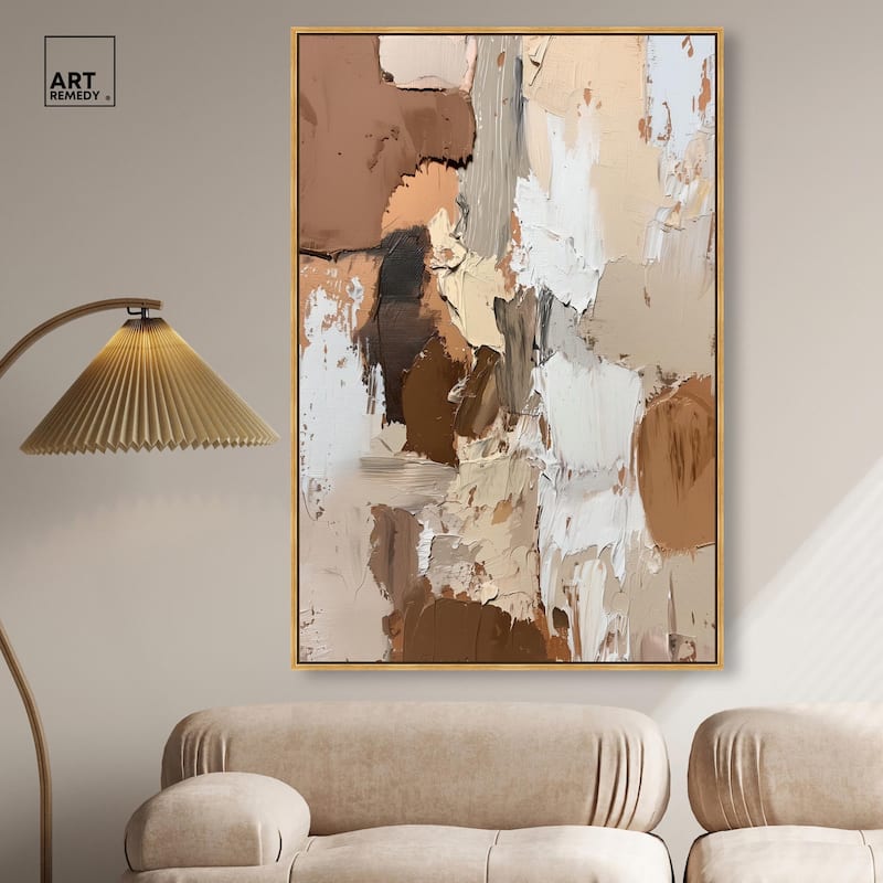 Beige Variations Canvas by Art Remedy