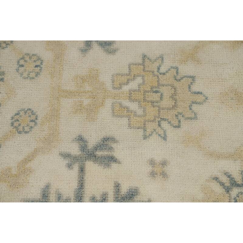 Oushak Indian Area Rug Handmade Wool Carpet - 7'10" x 10'2"