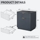 preview thumbnail 23 of 34, Fluted Nightstand Set of 2 with Charging Station, 2 Drawer End Table