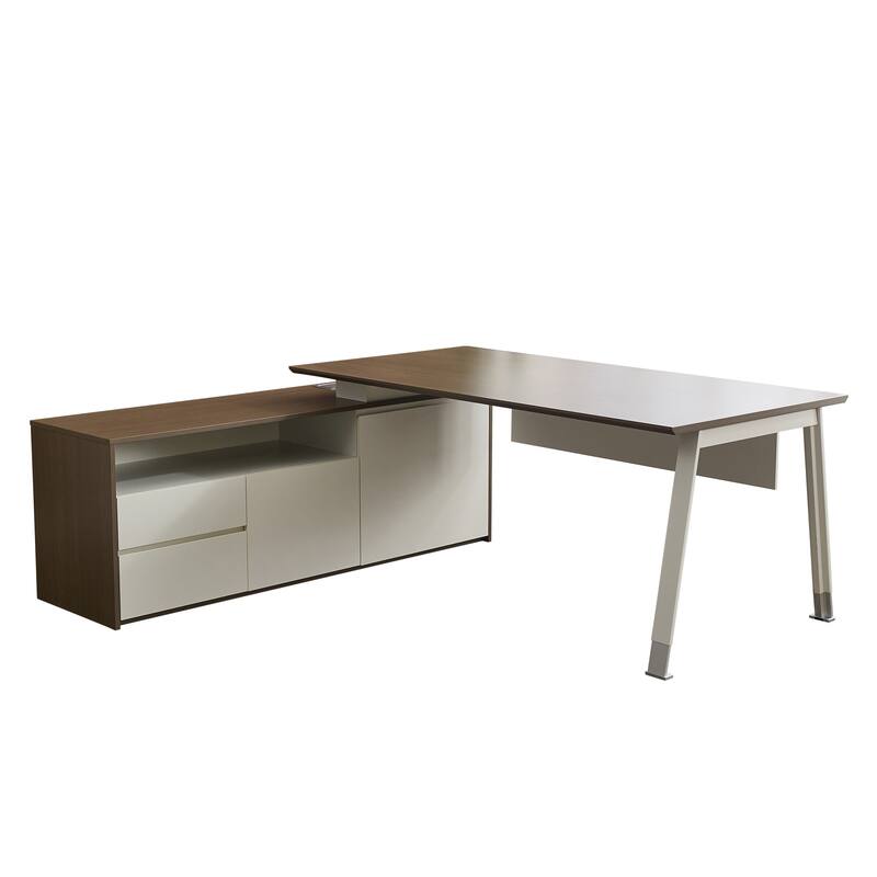 69"L-Shape Executive Desks Large Office Desk