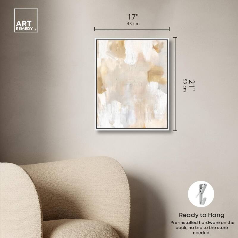 Beige and Cream I Canvas by Art Remedy