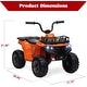 preview thumbnail 6 of 4, Kids Ride On ATV w/Remote Control 2 Speeds Orange