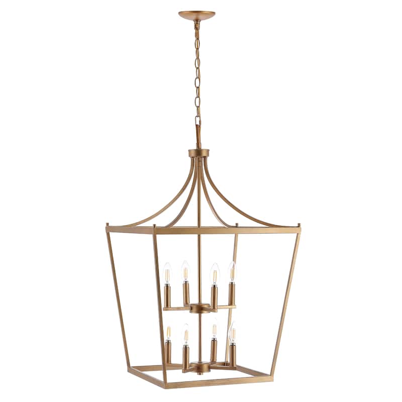 SAFAVIEH Vallor 8Lt Pendant - 20"x20"x37.5-109.5" - 20"W x 20"D x 110"H
