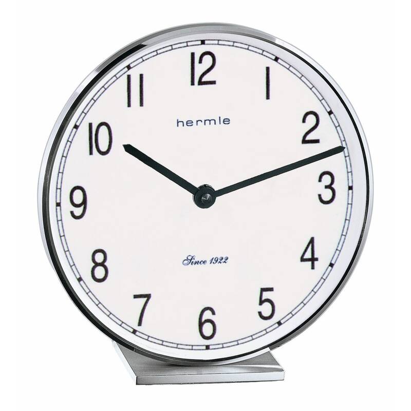 Metal Framed Numeral Wall Clock - 8" - Brass and Nickel Finish