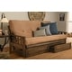 preview thumbnail 11 of 27, Somette Tucson Rustic Walnut Full-size Futon Set with Storage Drawers