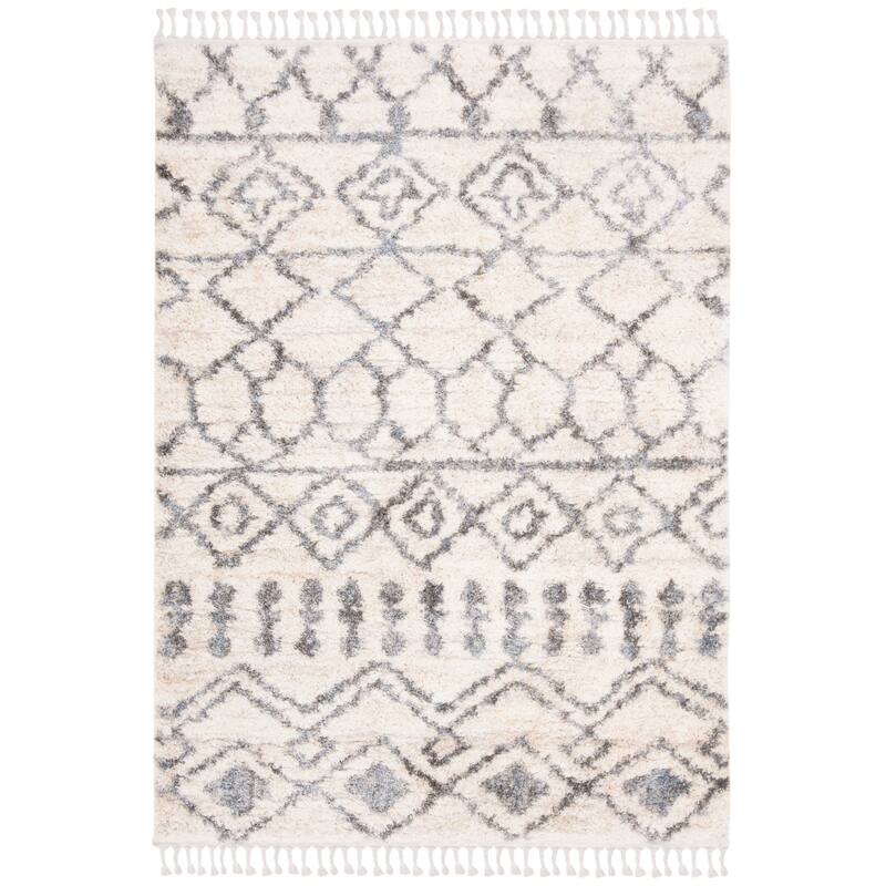 SAFAVIEH Berber Fringe Burcak Maryann Trellis Rug