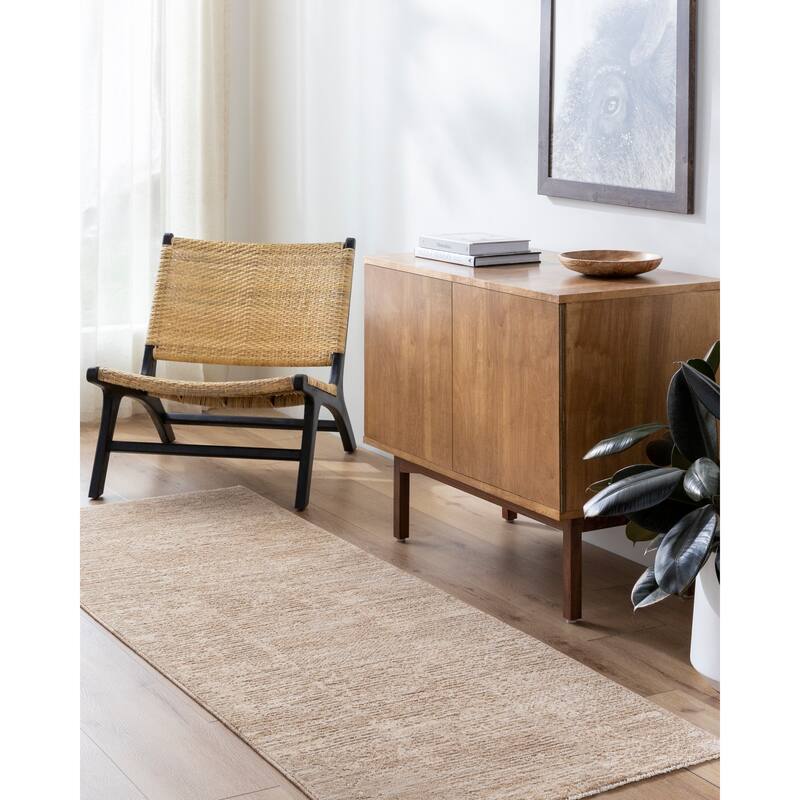 Clyde Modern & Contemporary Area Rug - Taupe - 2' 8" x 10'