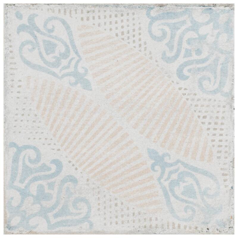 Merola Tile Barcelona Decor Guell 5-3/4" x 5-3/4" Porcelain Floor and Wall Tile