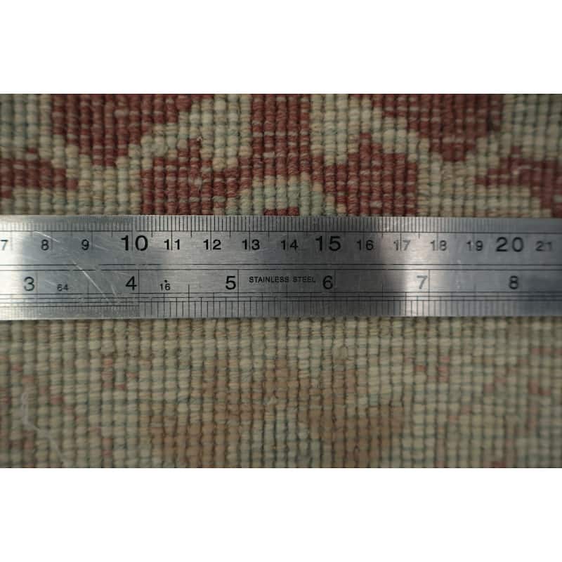 Hand Knotted Oriental 100% Wool Carpet Traditional All-Over Brown Ziegler Area Rug - 3' 11'' X 2' 1''