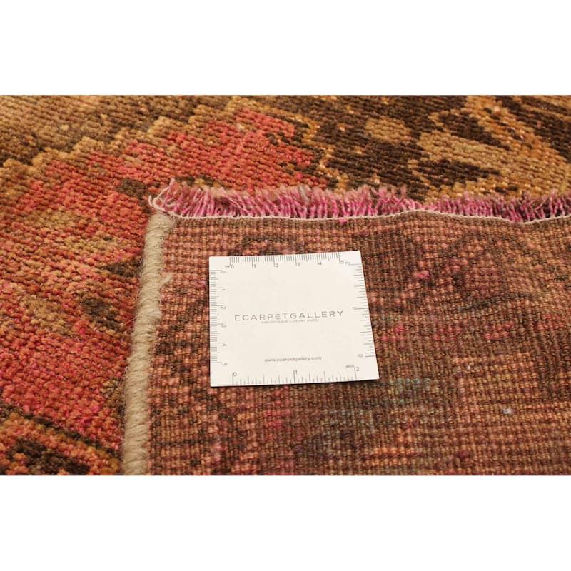 ECARPETGALLERY Hand-knotted Antalya Vintage Dark Copper Wool Rug - 3'6 x 5'5