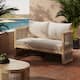 Option Light Teak+Beige Rope+Beige Cushion
