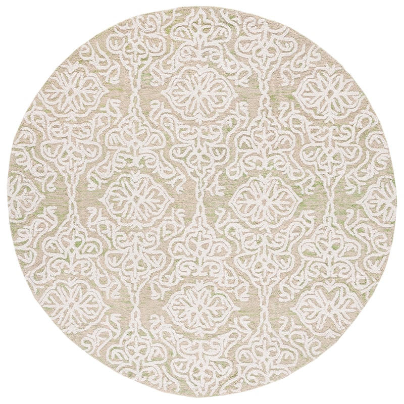SAFAVIEH Handmade Blossom Mahalia Modern Floral Wool Rug