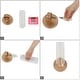 preview thumbnail 19 of 26, LNC Modern Farmhouse Clear Glass Wall Sconce Black Gold Silver Bathroom Vanity Lighting - W 4.7" x H 9.6" x D 4.5"