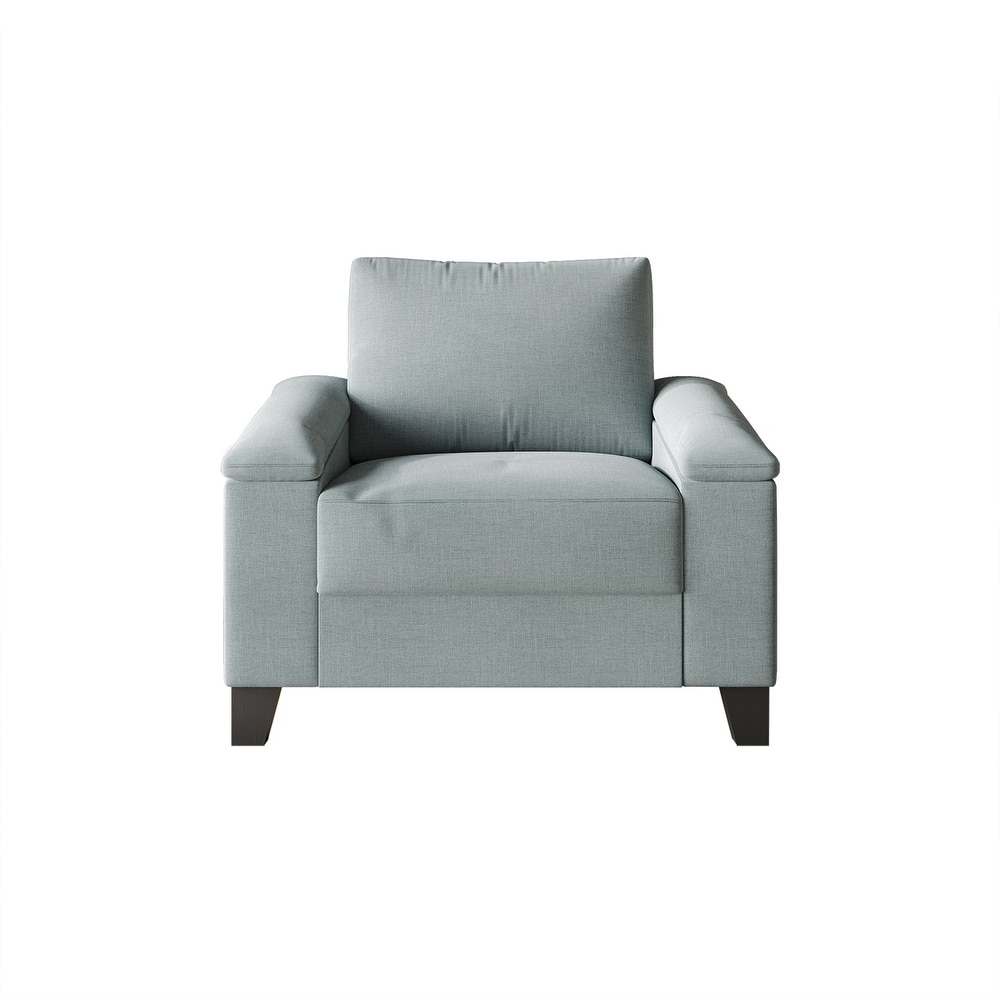 CraftPorch Simple Style Linen Upholstered Arm Chair