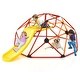 preview thumbnail 22 of 23, Kids Climbing Dome with Slide and Fabric Cushion for Garden Yard - 96" x 72" x 36" (L x W x H)